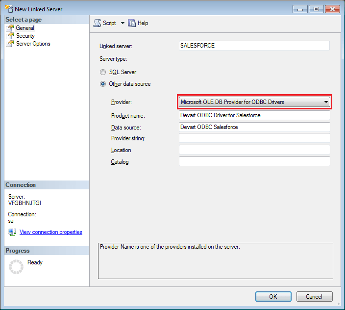 Salesforce to SQL Server - ODBC Driver