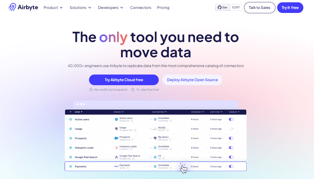 Data Ingestion Tools - Airbyte