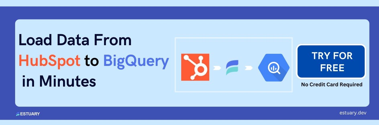 Load Data From HubSpot to BigQuery