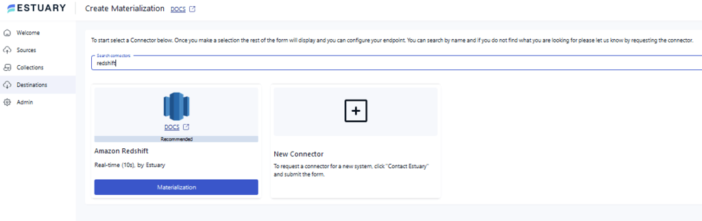 notion to redshift - redshift connector search