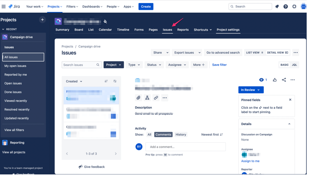 Jira to Postgres - Issues 