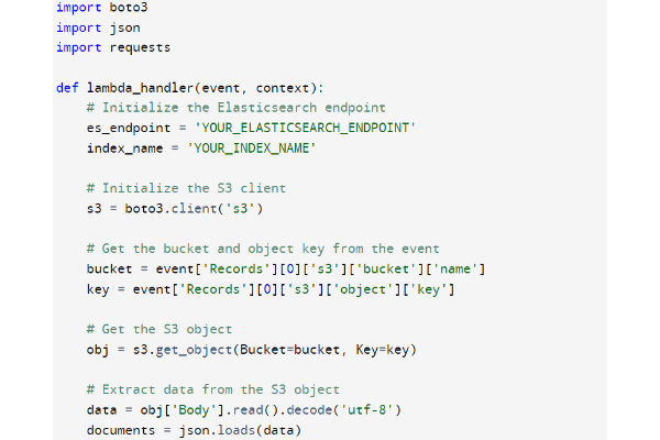 Redshift to elasticsearch - Manual code