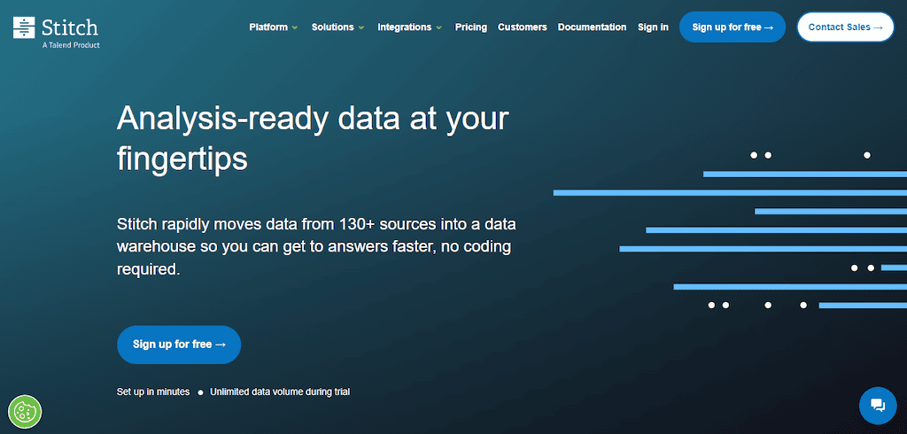 Data Pipeline Tools - Stitch